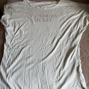 Victoria's Secret Cream Logo Tee